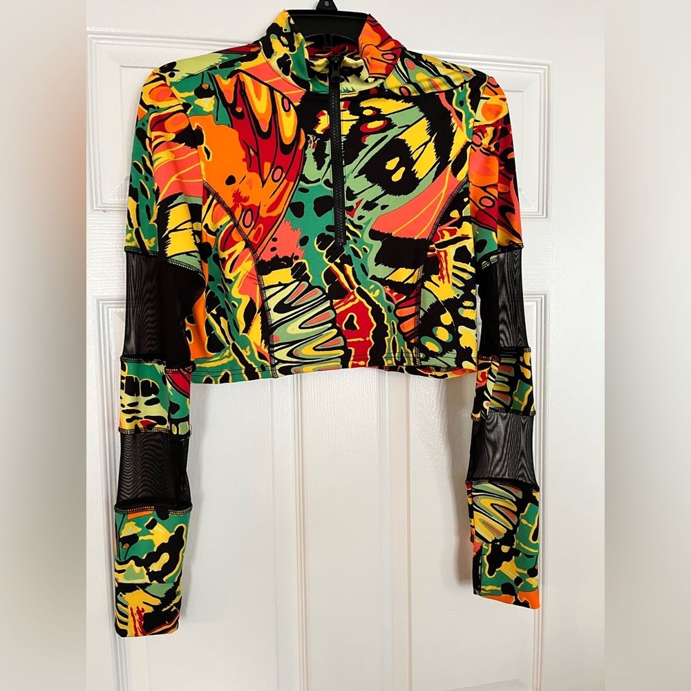 Vibrant Multicolor Women's Crop Top